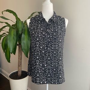 Ann Taylor LOFT Sleeveless Geometric Shirt - Size S